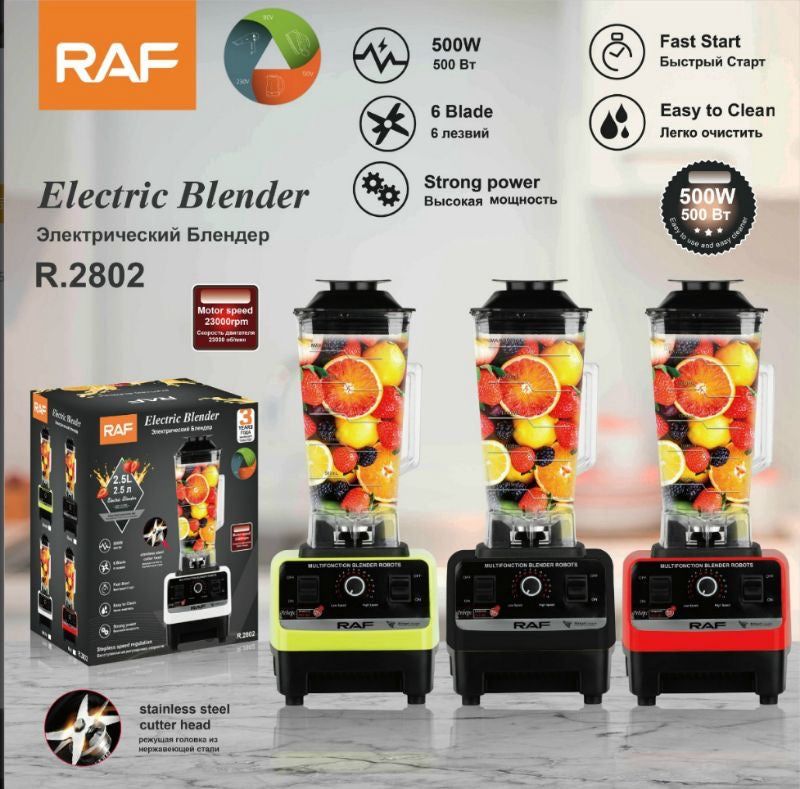 Raf Industrial Electric Blender 2 Litre 2400W Crush Ice
