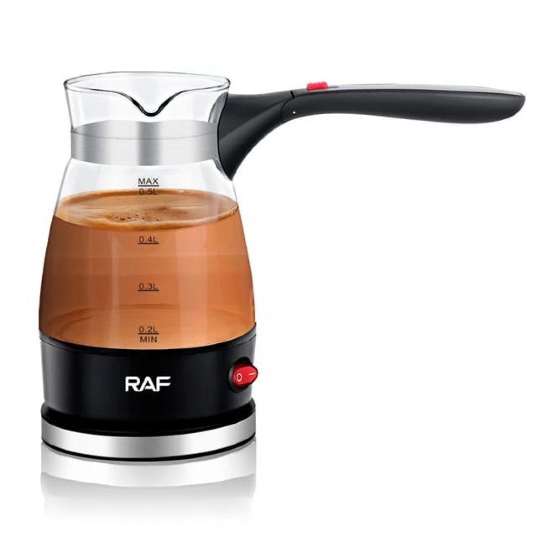 Raf Glass Coffee Pot Maker Heater Kettle 600W & 500ML R128